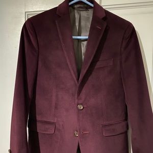Lauren Ralph Lauren Boys Burgundy Velvet Blazer